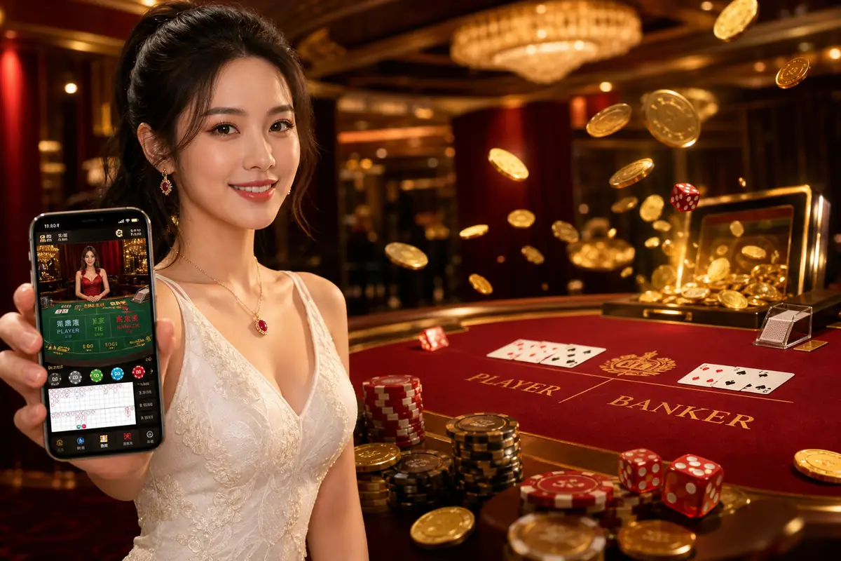 mega198 live casino baccarat dealer langsung